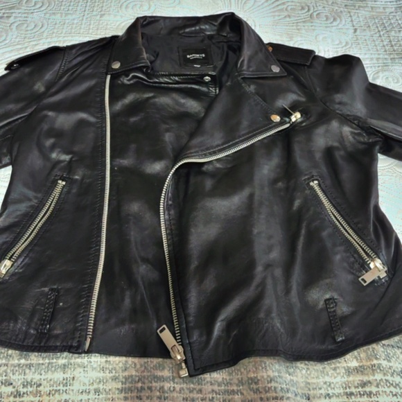 Barney’s Original Leather Moto Jacket - Picture 3 of 14